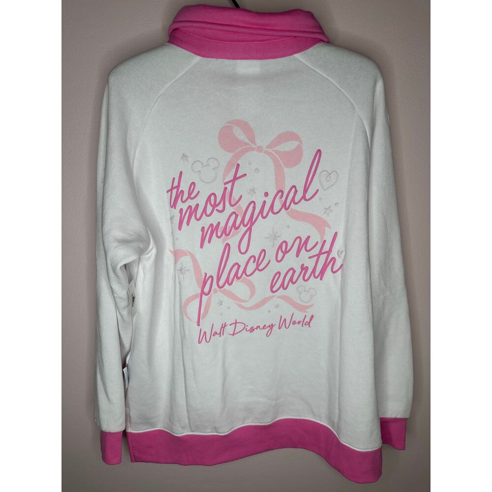 Disney Parks Walt Disney World Pink Pullover Sweatshirt - Picture 2 of 7